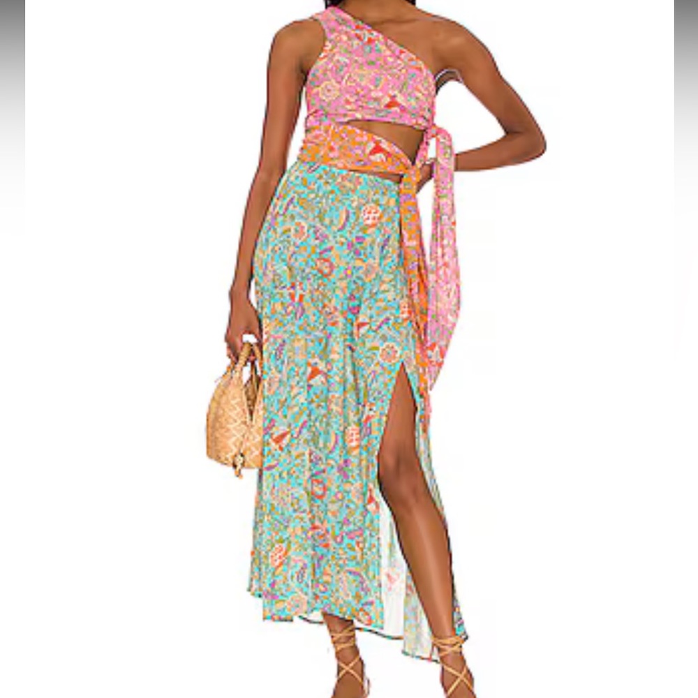 Love the Label One-Shoulder Midi Dress